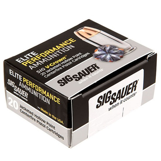 SIG AMMO 357MAG 125GR ELITE V-CROWN JHP 20/10 - Ammunition